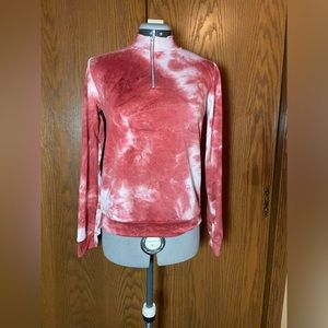 Crown of Hearts women’s tie-dye long sleeve shirt - large.